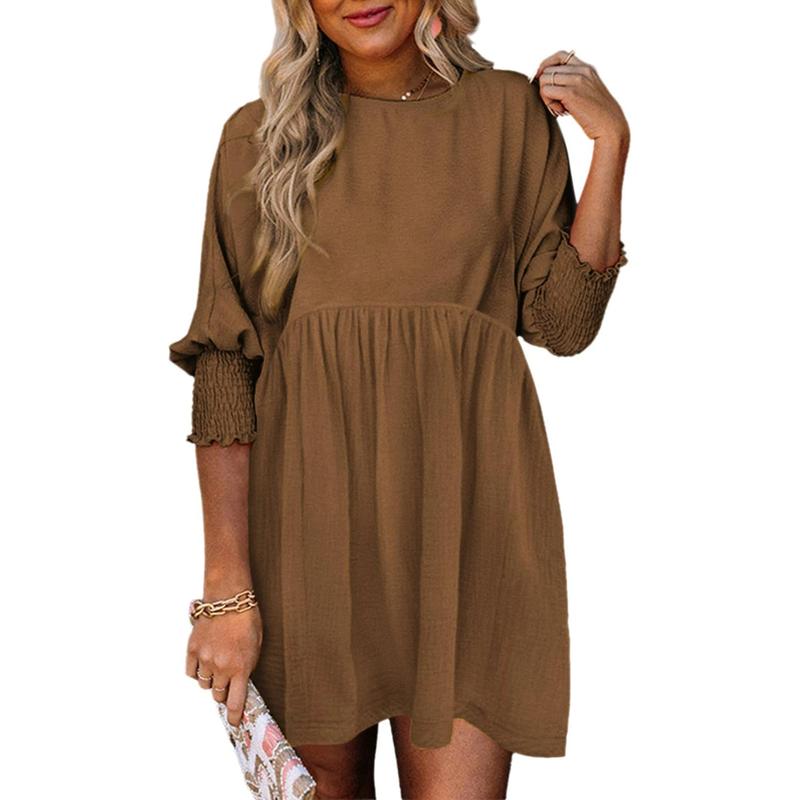 Rosie | Casual Crew Neck Loose Fit Mini Dress