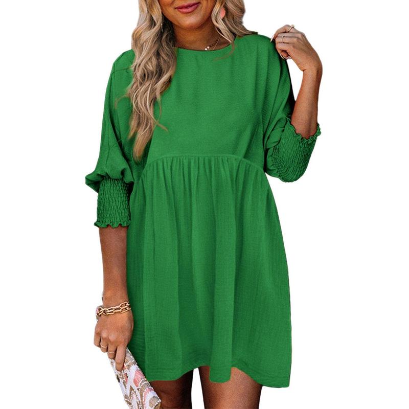 Rosie | Casual Crew Neck Loose Fit Mini Dress
