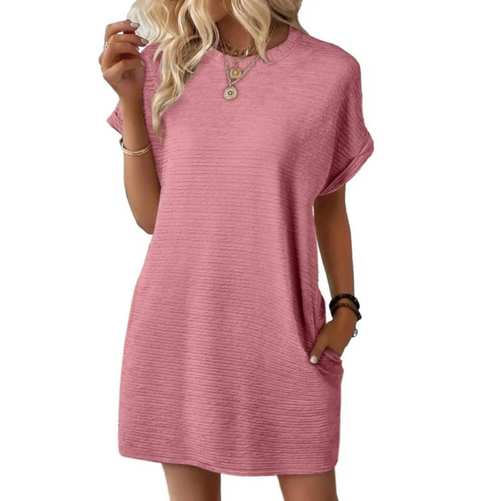 Rosie | Casual Minimalist Round Neck Summer Dress