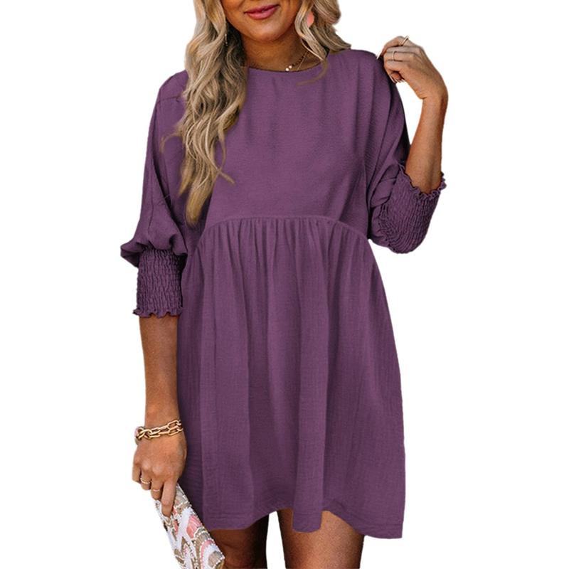 Rosie | Casual Crew Neck Loose Fit Mini Dress