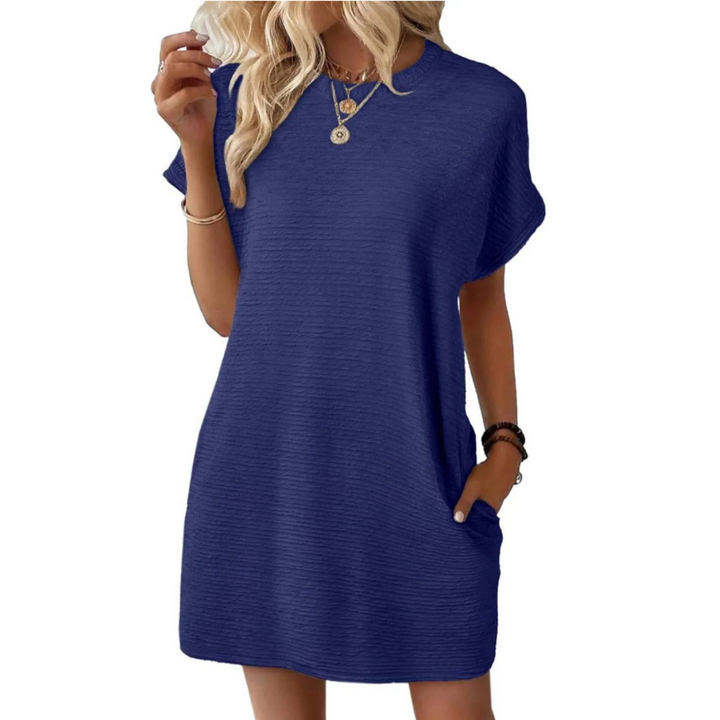 Rosie | Casual Minimalist Round Neck Summer Dress