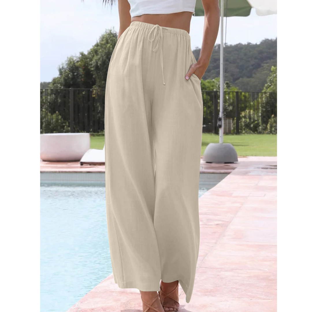 Rosie | Relaxed Lightweight Wide Leg Summer Trousers