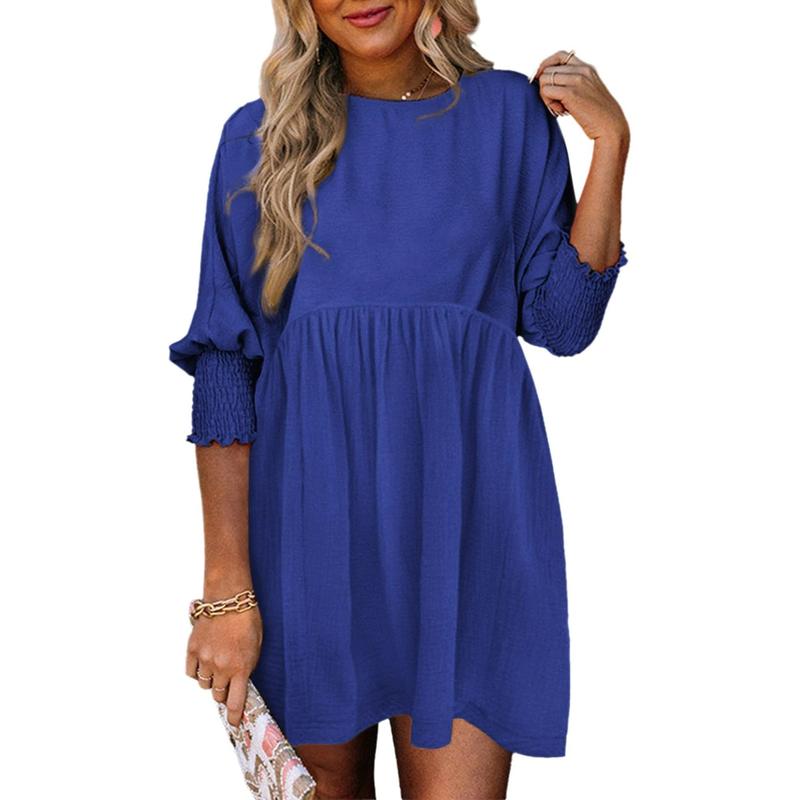 Rosie | Casual Crew Neck Loose Fit Mini Dress