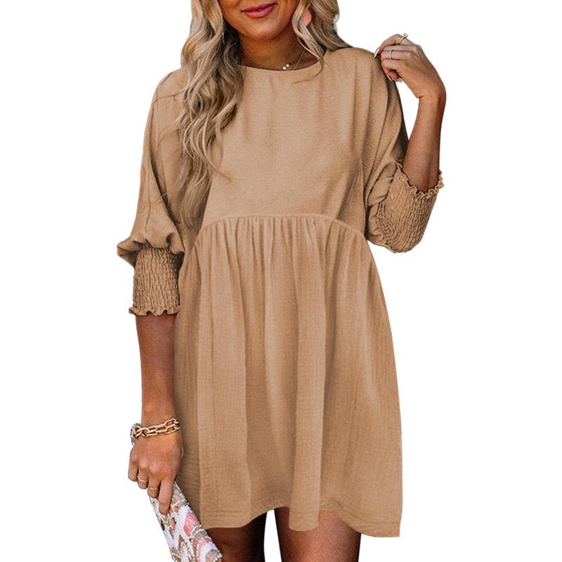 Rosie | Casual Crew Neck Loose Fit Mini Dress