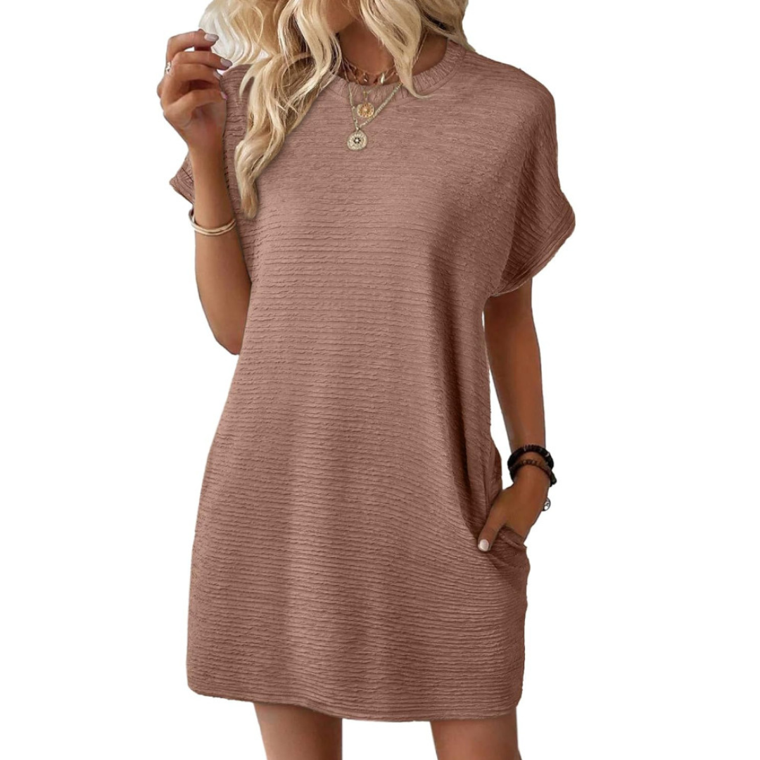 Rosie | Casual Minimalist Round Neck Summer Dress