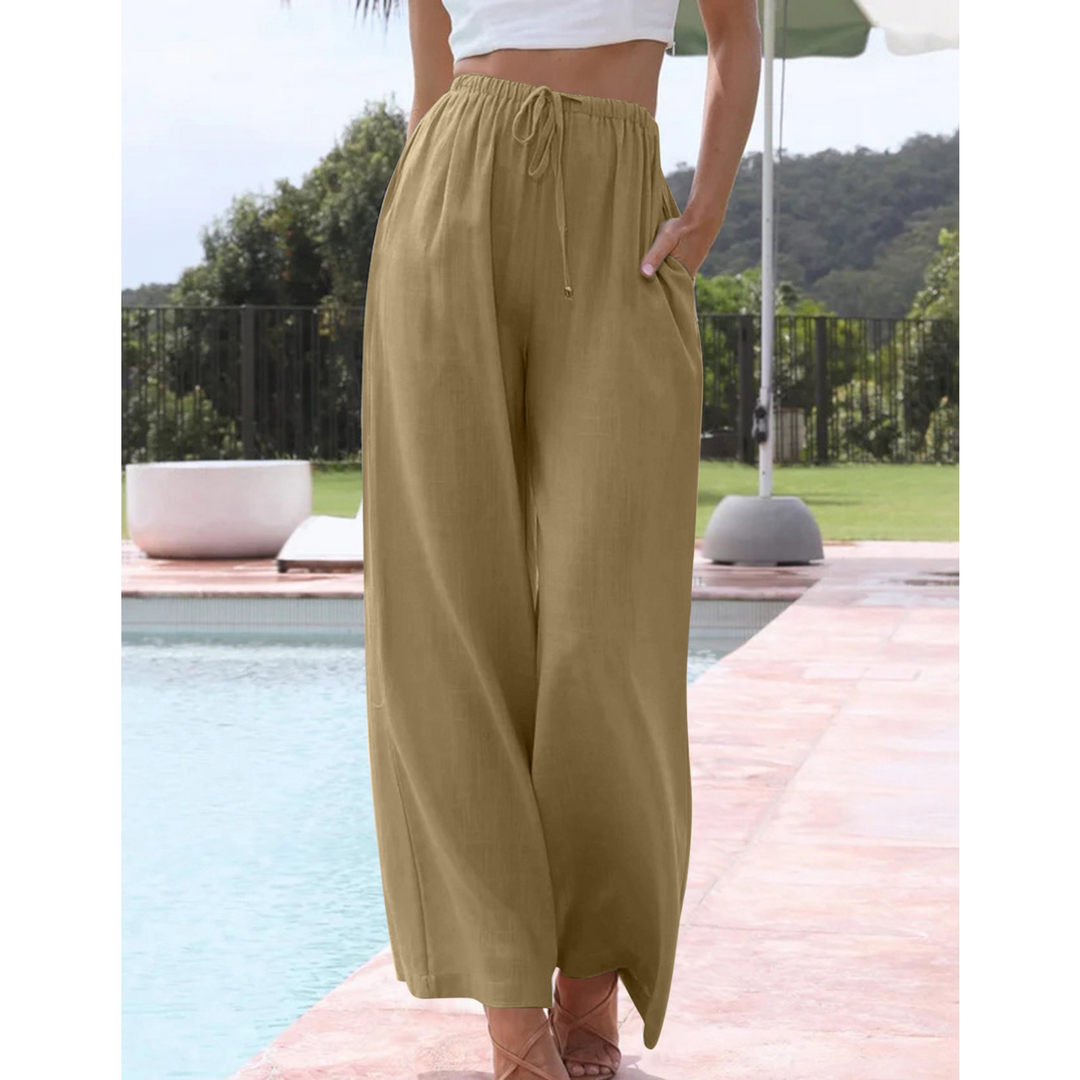 Rosie | Relaxed Lightweight Wide Leg Summer Trousers