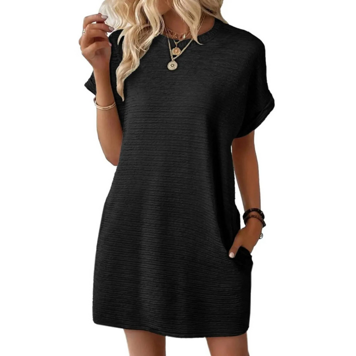 Rosie | Casual Minimalist Round Neck Summer Dress