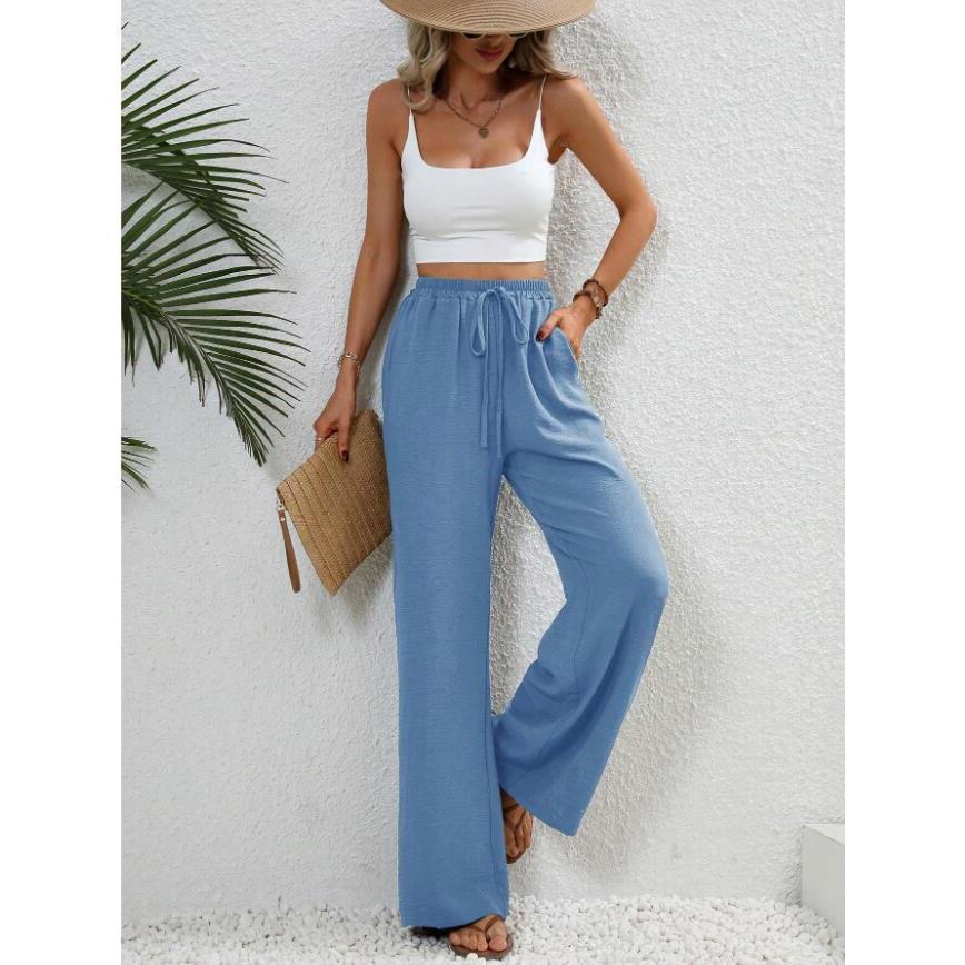 Rosie | Classic High Waist Wide Leg Trousers