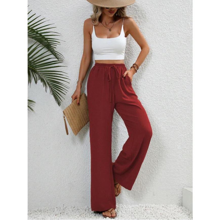 Rosie | Classic High Waist Wide Leg Trousers