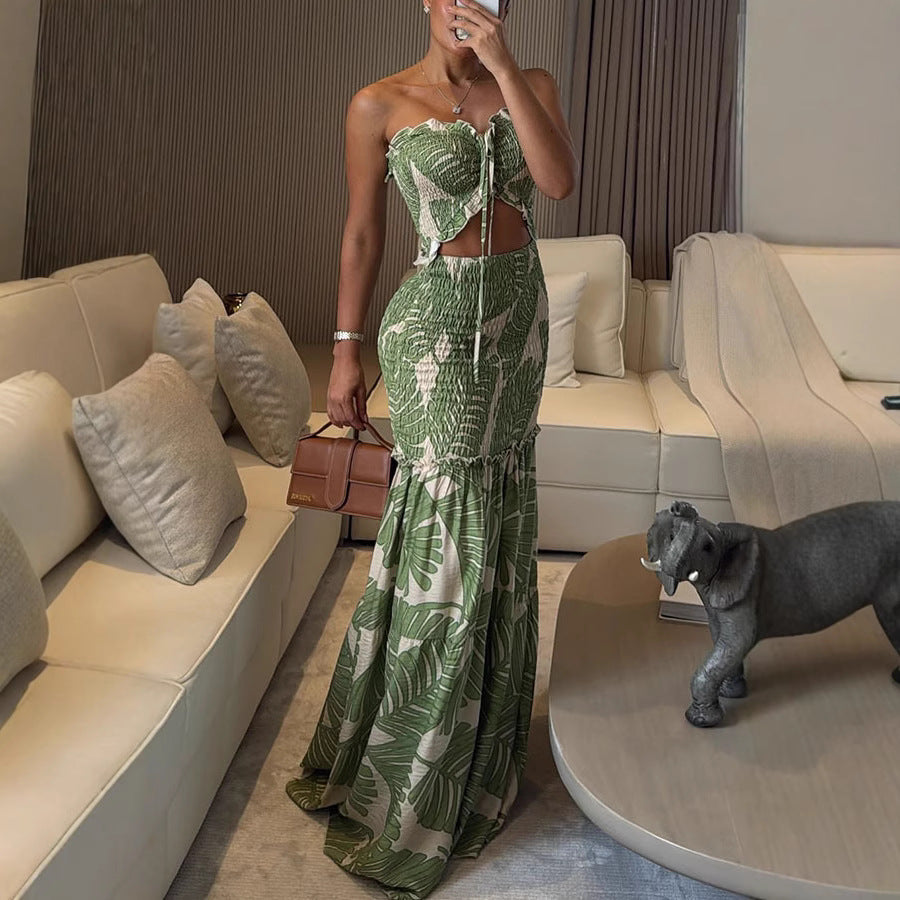 Rosie | Classy Ruffle Hem Mermaid Dress