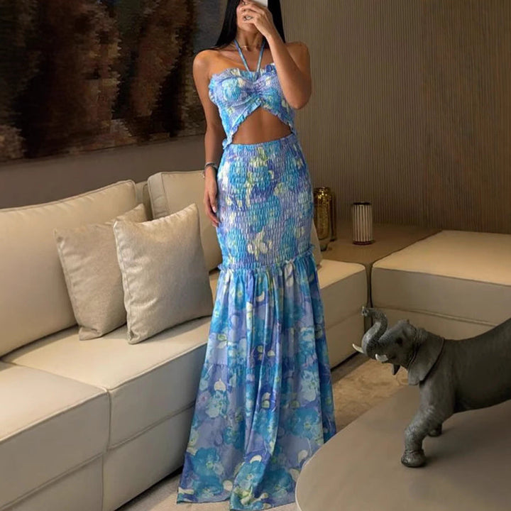 Rosie | Classy Ruffle Hem Mermaid Dress