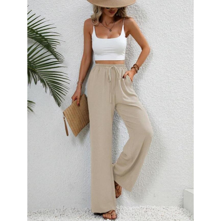 Rosie | Classic High Waist Wide Leg Trousers