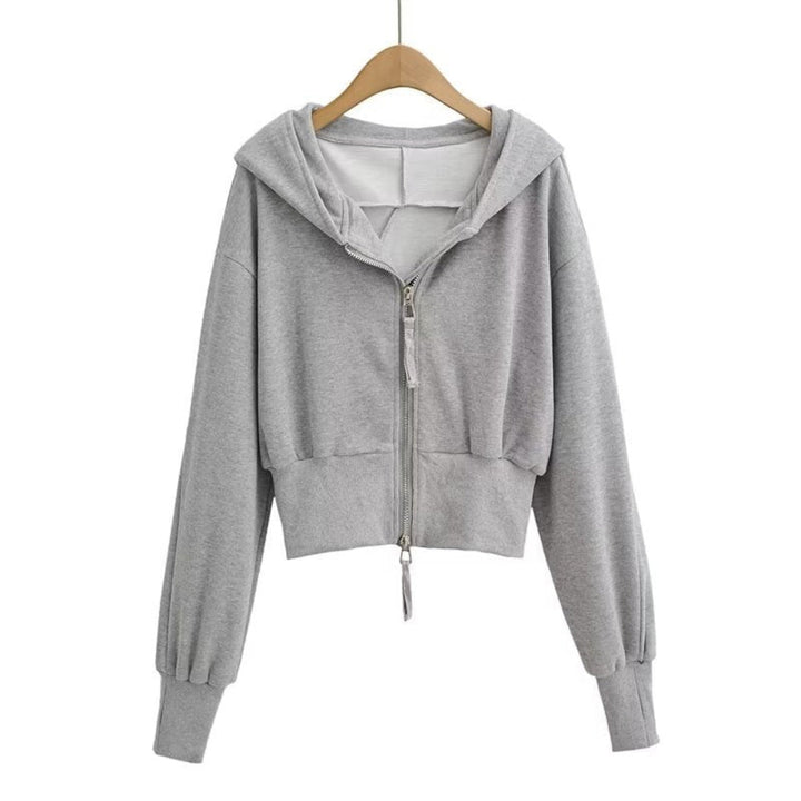 Rosie | Chic Cropped Hooded Zipper Workout Jacket