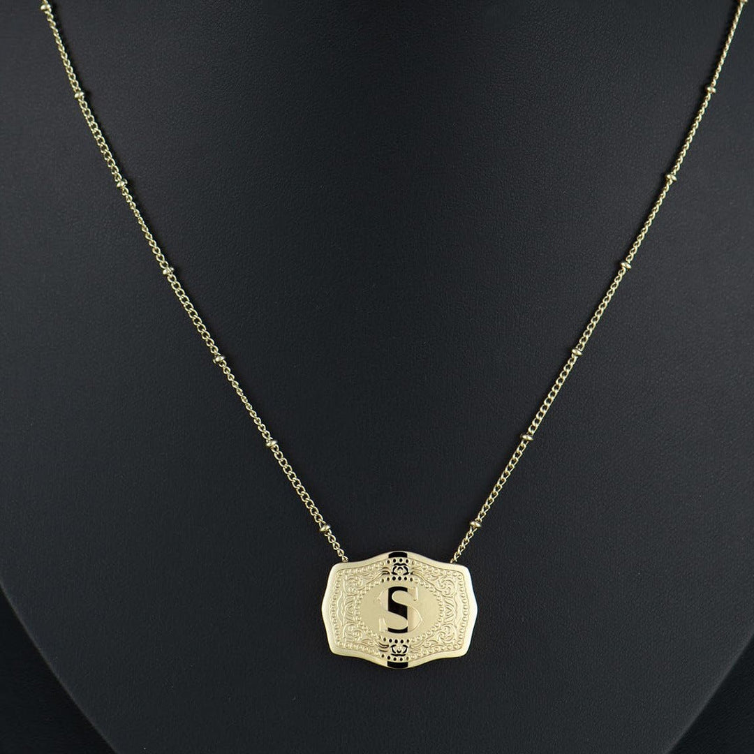 Rosie | Sleek Initial Letter Pendant Necklace