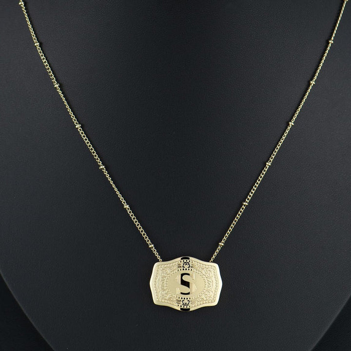 Rosie | Sleek Initial Letter Pendant Necklace