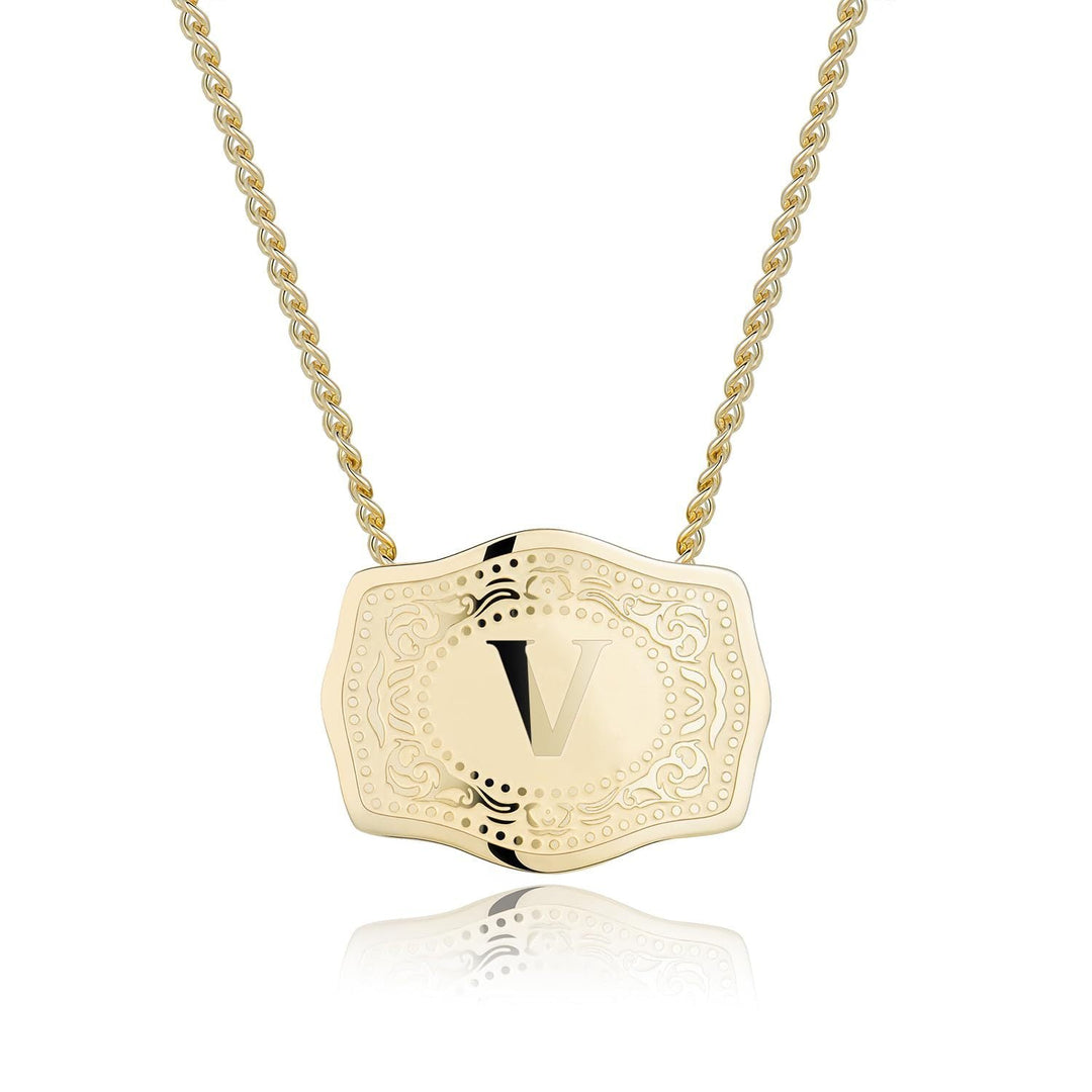 Rosie | Sleek Initial Letter Pendant Necklace