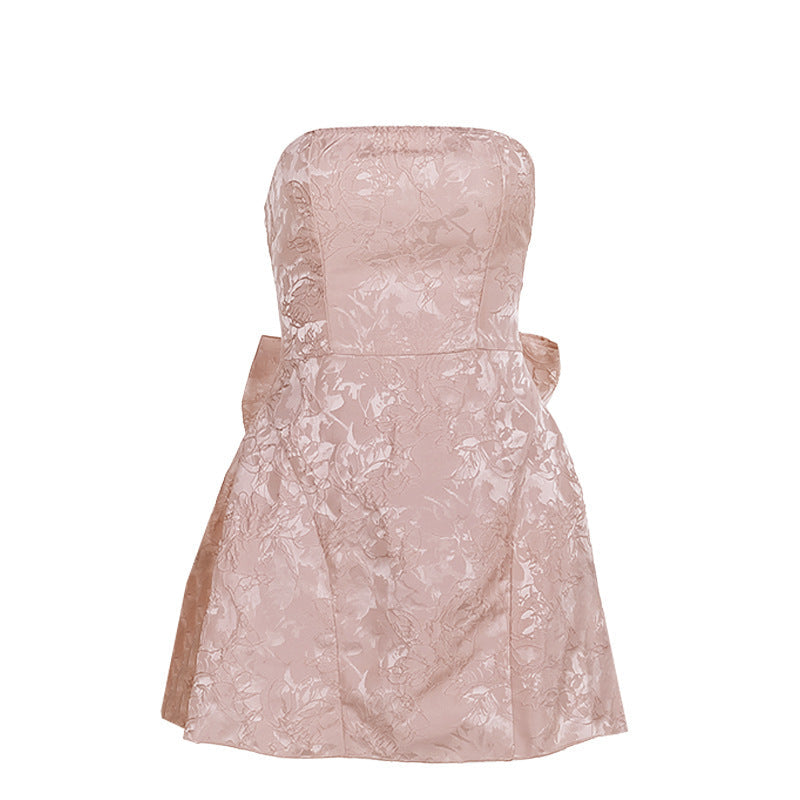 Rosie | Elegant Strapless A-Line Tube Dress for Summer & Dating